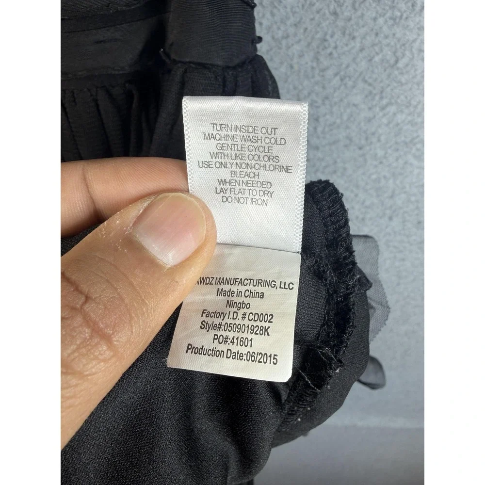Beautees Dress Girls 10 Black Tutu Sleeveless Tulle Skirt Party Formal Holiday